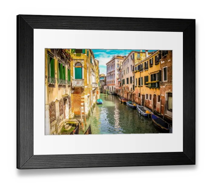 Framed Print : Saturated canal