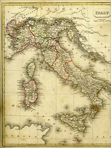 Antquie Map of Italy