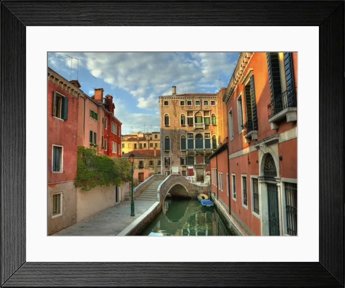 Framed Print : A quiet canal in Venice Framed Print : A quiet canal in Venice