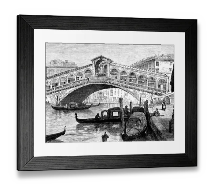 Framed Print : Grand Canal and Rialto, Venice Framed Print : Grand Canal and Rialto, Venice
