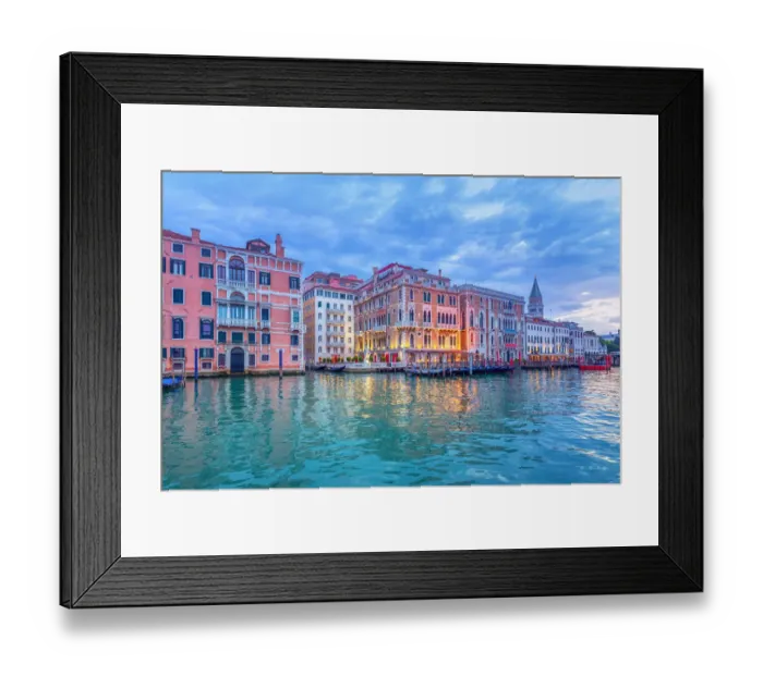 Framed Print : The Grand Canal in Venice with the Campanile in the background