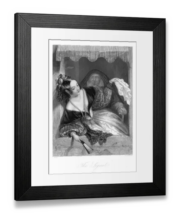 Framed Print : Beautiful Young Woman - The Signal Framed Print : Beautiful Young Woman - The Signal