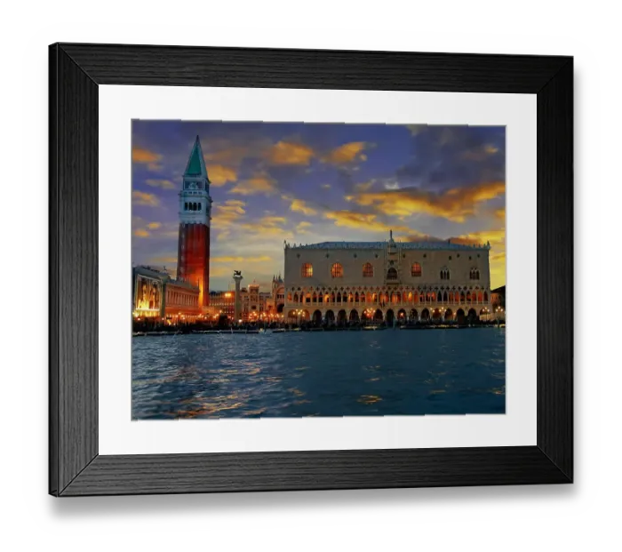 Framed Print : Dusk in Venice Framed Print : Dusk in Venice