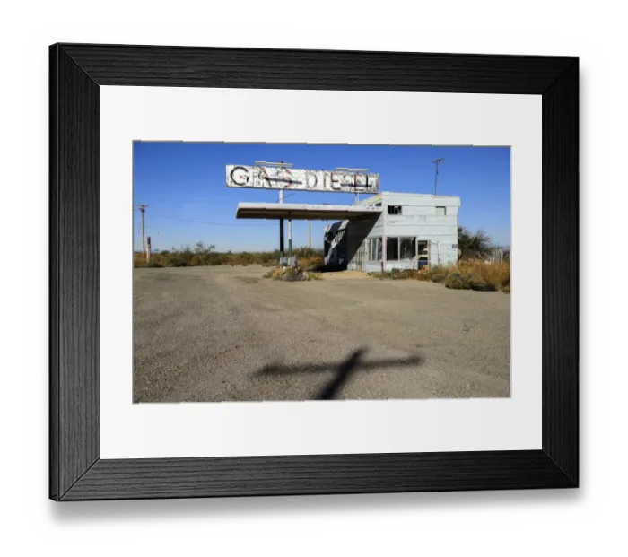 Framed Print : Abandoned gas station at San Simon, Arizona, USA Framed Print : Abandoned gas station at San Simon, Arizona, USA