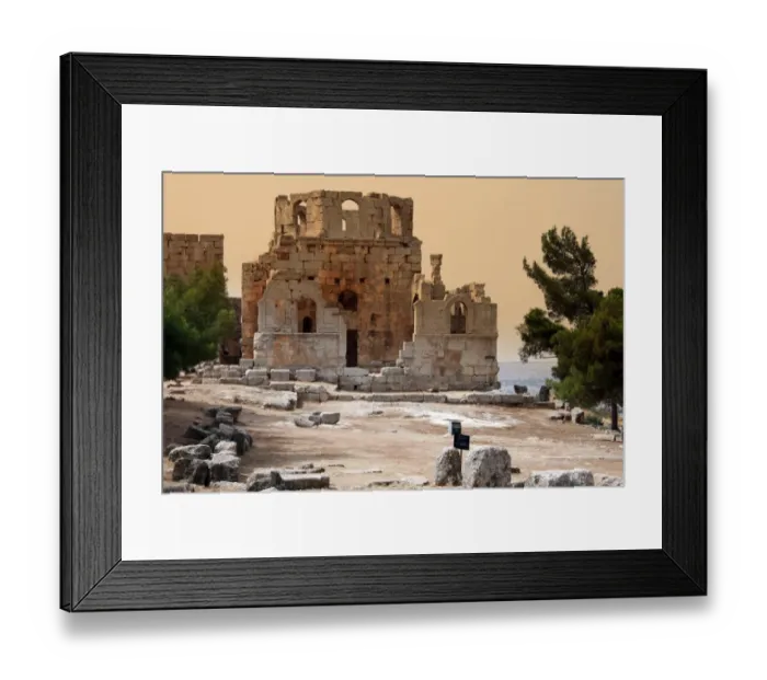 Framed Print : The Baptistry, The Church of Saint Simeon Stylites, Syria Framed Print : The Baptistry, The Church of Saint Simeon Stylites, Syria