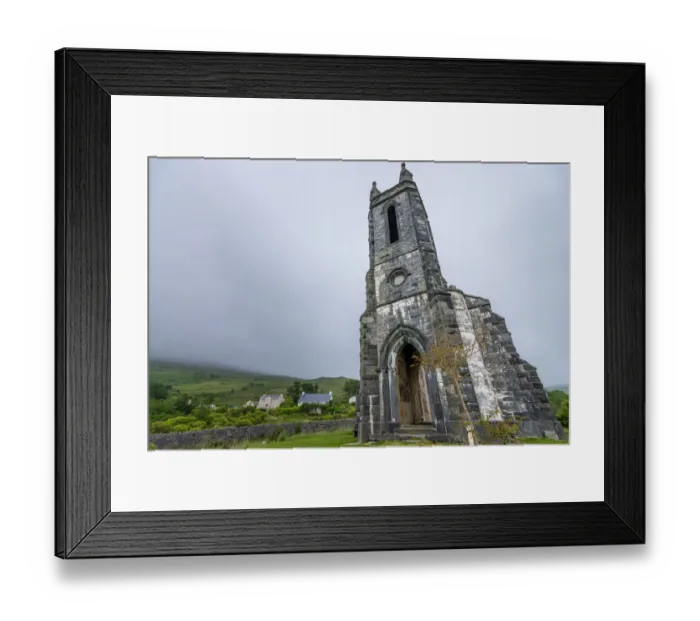 Framed Print : The abandoned Dunlewey Church Framed Print : The abandoned Dunlewey Church