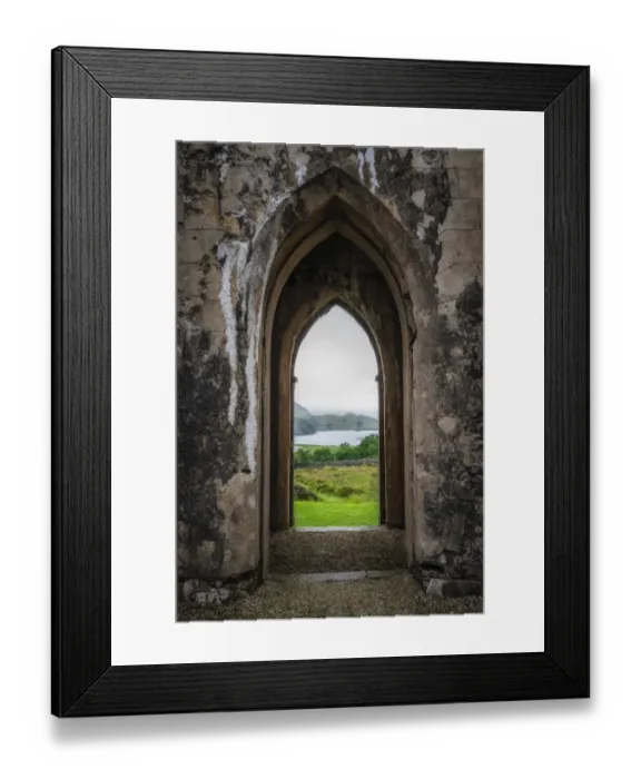 Framed Print : The abandoned Dunlewey Church Framed Print : The abandoned Dunlewey Church