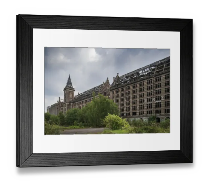 Framed Print : disused flourmill in north of France Framed Print : disused flourmill in north of France