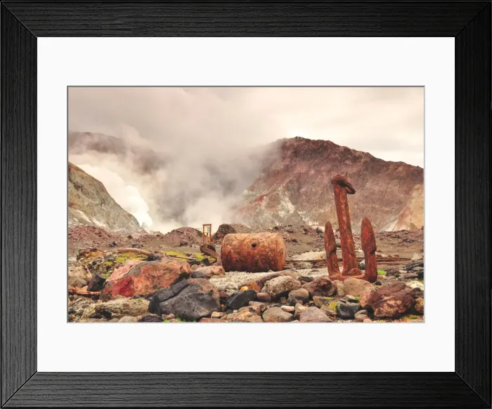 Framed Print : White Island sulphur factory Framed Print : White Island sulphur factory