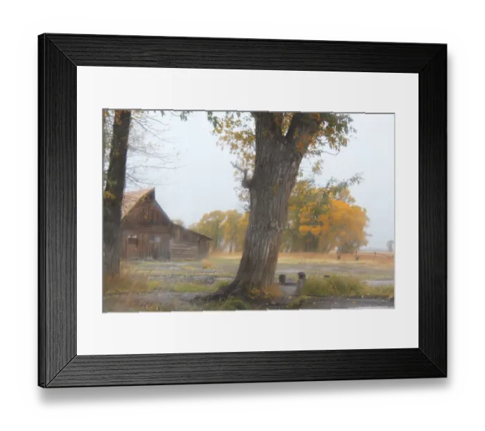 Framed Print : Moulton Barn at Mormon Row on a rainy autumn day in Grand Teton National Park, Wyoming Framed Print : Moulton Barn at Mormon Row on a rainy autumn day in Grand Teton National Park, Wyoming