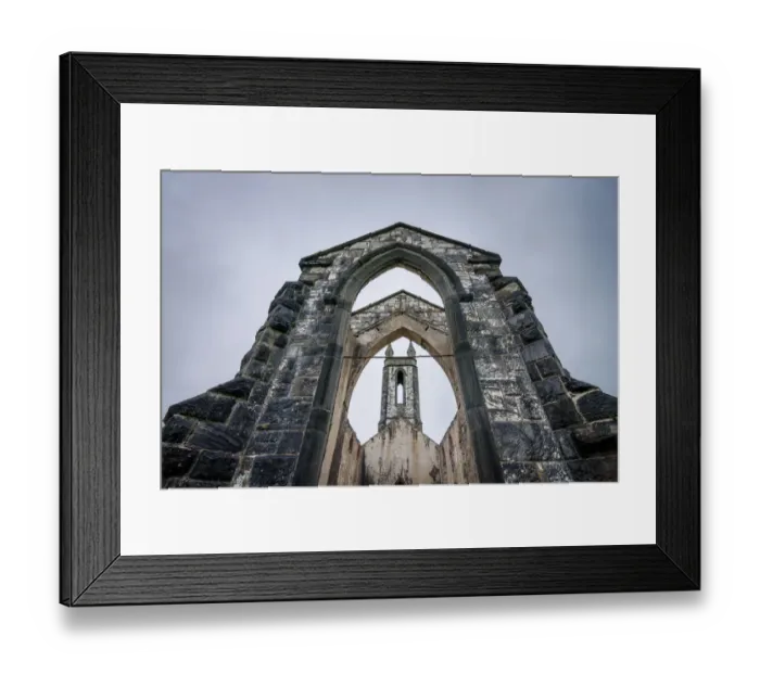 Framed Print : The abandoned Dunlewey Church Framed Print : The abandoned Dunlewey Church