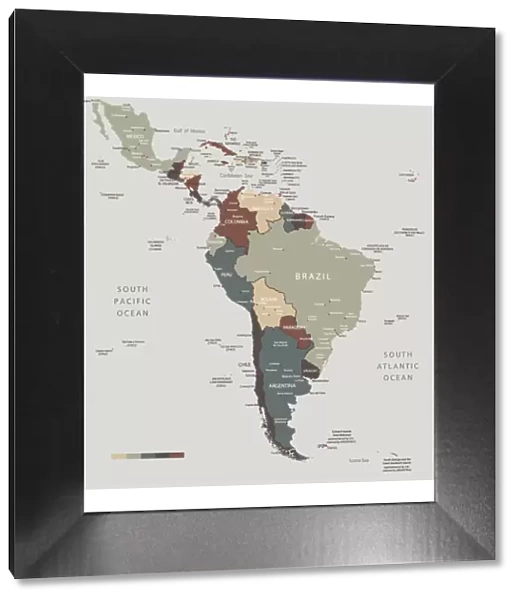 South America map countries and cities