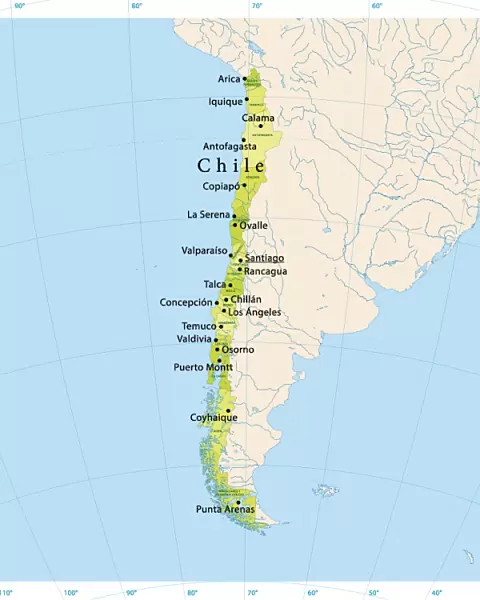 Chile Vector Map