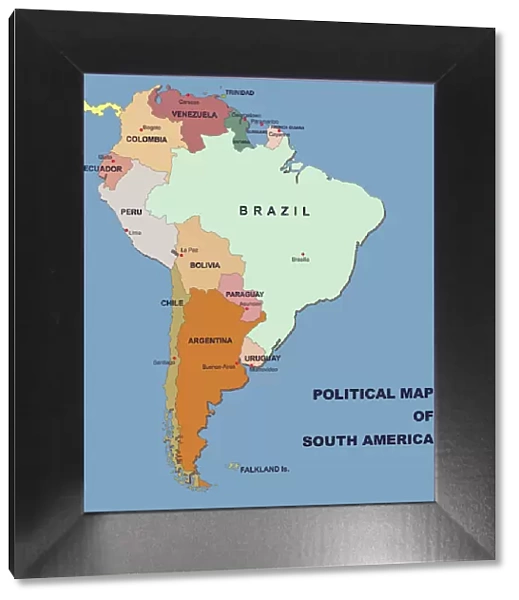 political map of south america in vector format