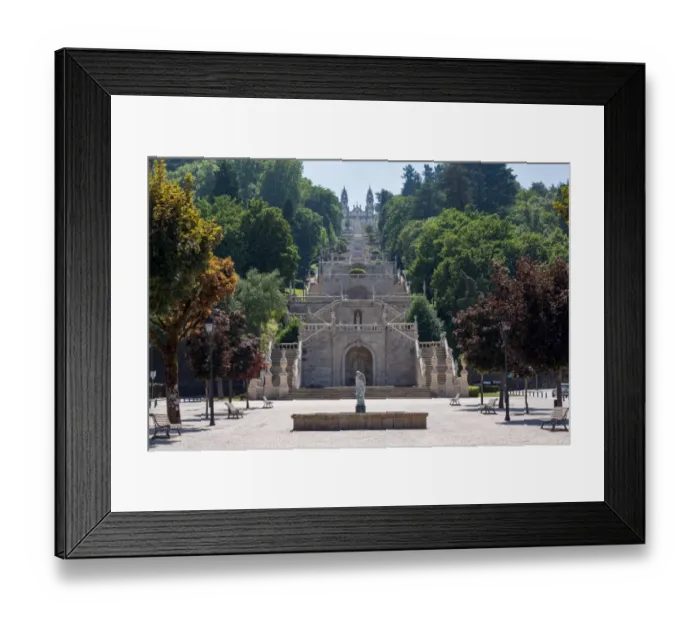 Framed Print : SantuAario de Nossa Senhora dos RemA dios in Lamego