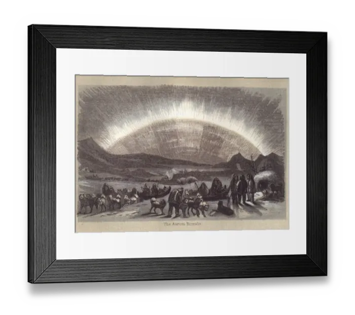 Framed Print : Aurora Borealis in the 19th Century