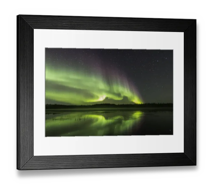 Framed Print : Aurora reflection Framed Print : Aurora reflection