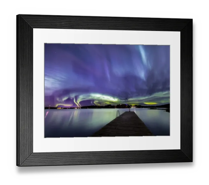 Framed Print : Aurora Borelais seen in Tampere