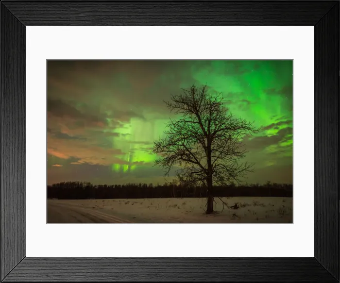 Framed Print : Eerie Aurora