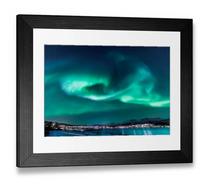 Framed Print : Aurora Borealis over SA┼¥rreisa, Norway. (Explored a