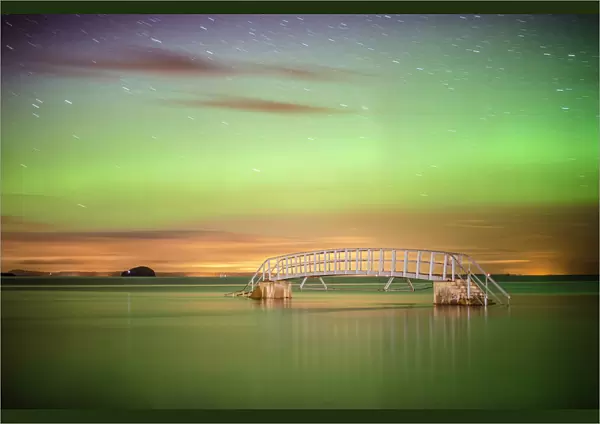 Aurora Borealis, Belhaven Bridge, Scotland
