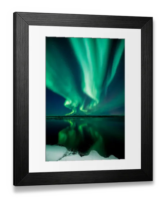 Framed Print : Aurora on white Framed Print : Aurora on white