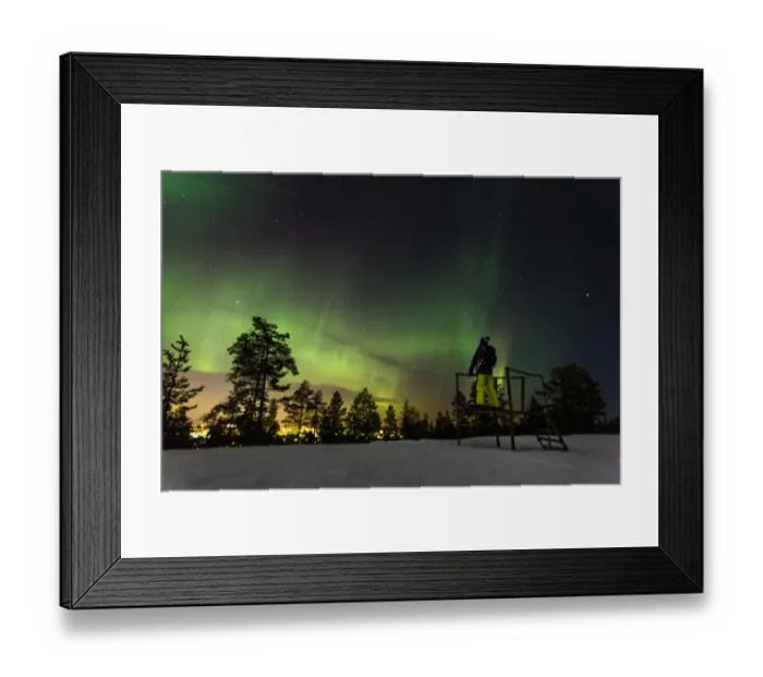 Framed Print : Aurora borealis in Lapland, Finland Framed Print : Aurora borealis in Lapland, Finland