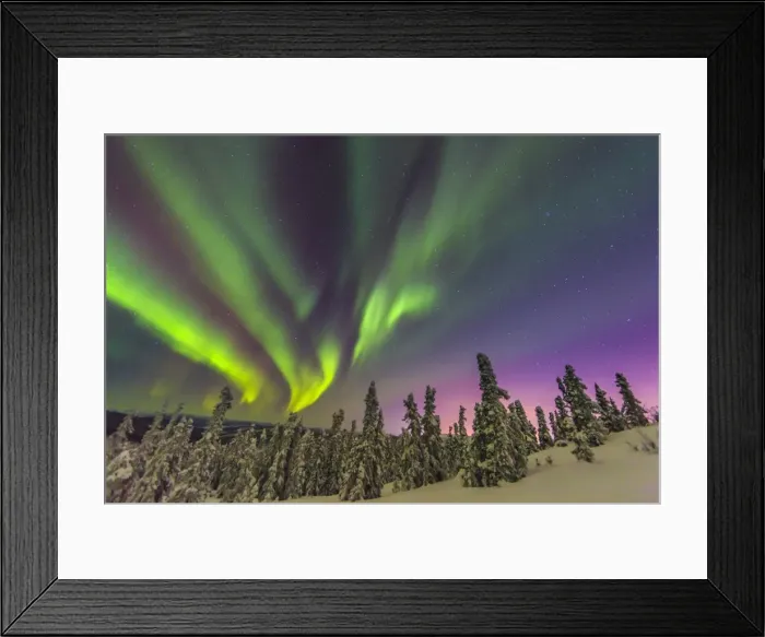 Framed Print : Winter Aurora display Framed Print : Winter Aurora display