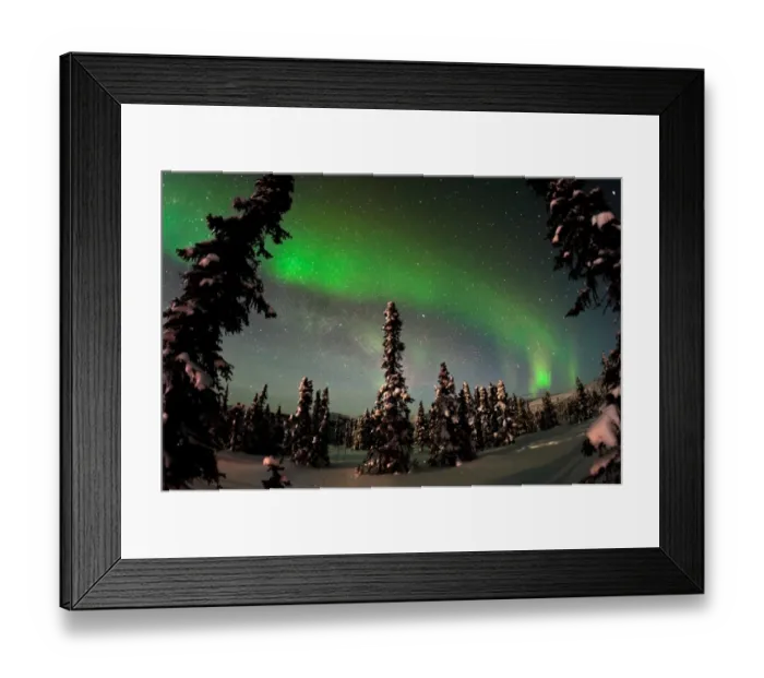 Framed Print : Painting The Sky With The Northern Lights Framed Print : Painting The Sky With The Northern Lights