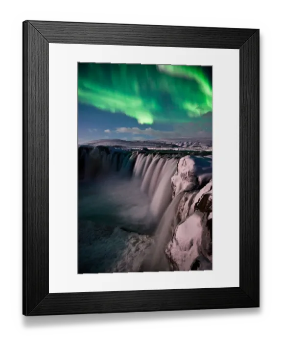 Framed Print : Godafoss Aurora Framed Print : Godafoss Aurora