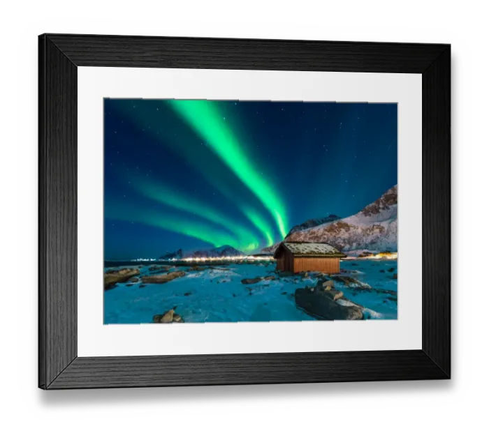 Framed Print : Northern light over Lofoten Framed Print : Northern light over Lofoten