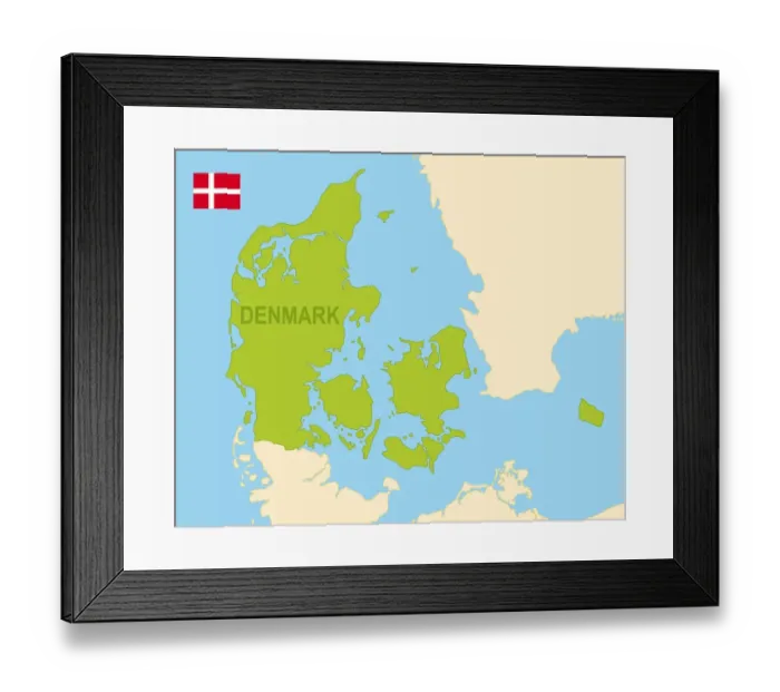 Framed Print : Denmark. http: / / dikobraz.org / map_2.jpg Framed Print : Denmark. http: / / dikobraz.org / map_2.jpg