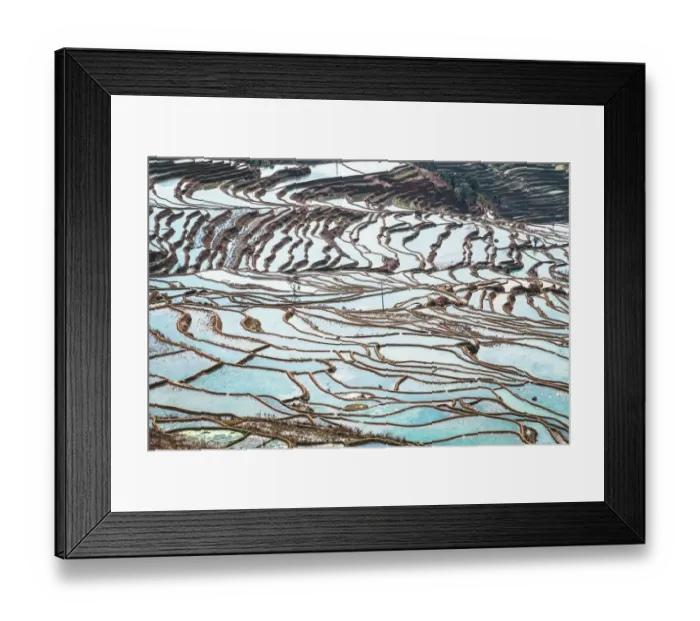 Framed Print : Honghe Landscape
