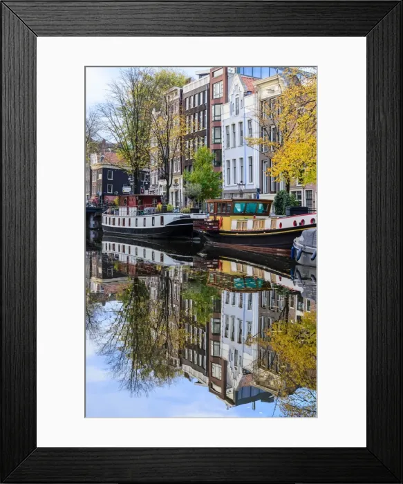Framed Print : An Amsterdam Canal
