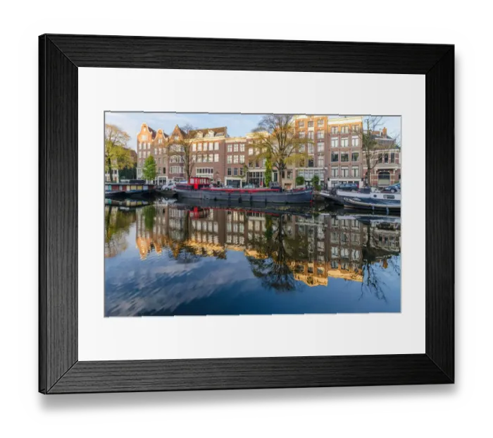 Framed Print : An Amsterdam Canal