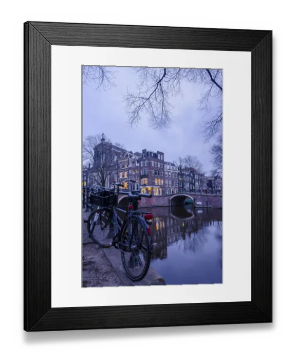 Framed Print : An Amsterdam Canal