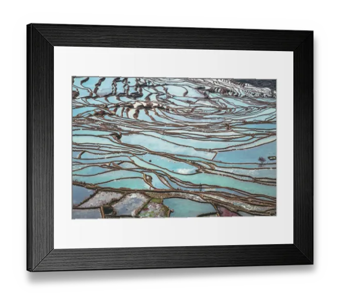 Framed Print : Honghe Landscape
