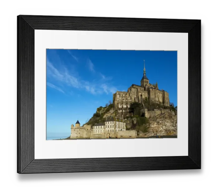 Framed Print : Mont Saint Michel, Manche, Normandy, France Framed Print : Mont Saint Michel, Manche, Normandy, France