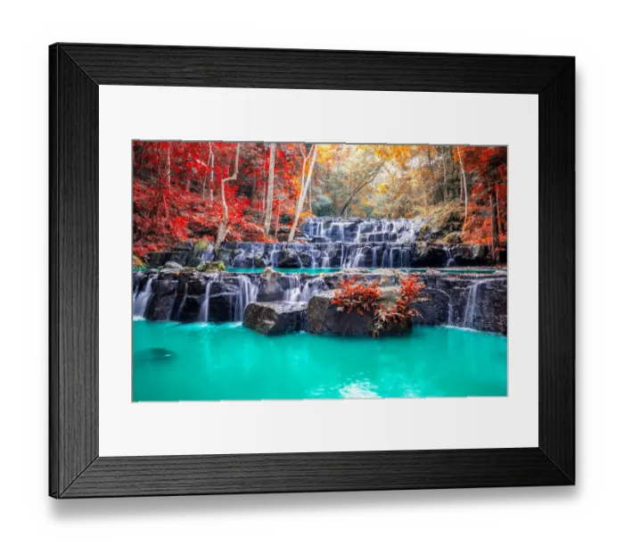 Framed Print : Amazing beautiful waterfalls in autumn forest at Namtok sam lan waterfall national park in Saraburi Province, Thailand Framed Print : Amazing beautiful waterfalls in autumn forest at Namtok sam lan waterfall national park in Saraburi Province, Thailand
