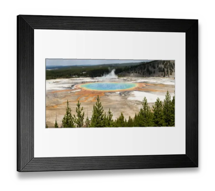 Framed Print : Grand Prismatic Spring, Yellowstone Framed Print : Grand Prismatic Spring, Yellowstone