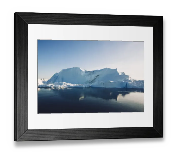 Framed Print : Ilulissat Kangia Icefjord iceberg reflection Framed Print : Ilulissat Kangia Icefjord iceberg reflection