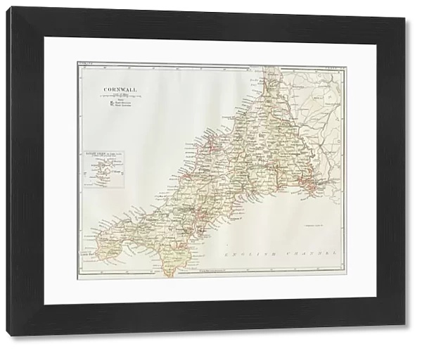 Cornwall map 1884