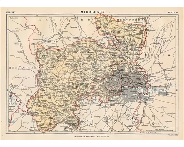 Middlesex map 1883