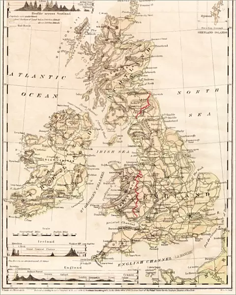 British Isles map 1867