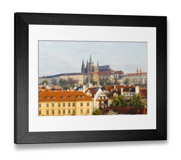 Framed Print : Mala Strana and Prague castle, Prague, Czech Republic Framed Print : Mala Strana and Prague castle, Prague, Czech Republic