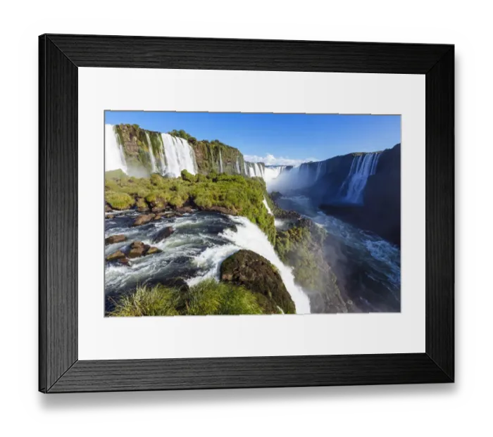 Framed Print : Iguacu waterfall and Devils Throat, Brazil Framed Print : Iguacu waterfall and Devils Throat, Brazil
