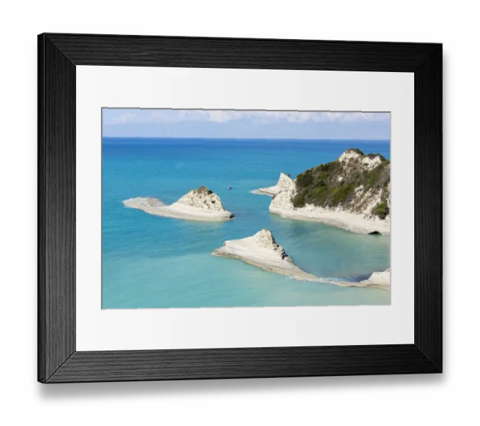 Framed Print : Cape Drastis cliffs on Corfu Island, Ionian Islands, Greece Framed Print : Cape Drastis cliffs on Corfu Island, Ionian Islands, Greece