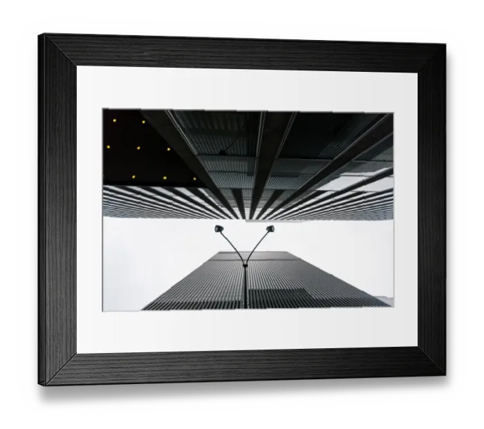 Framed Print : Abstract urban shot of New York street, directly below Framed Print : Abstract urban shot of New York street, directly below