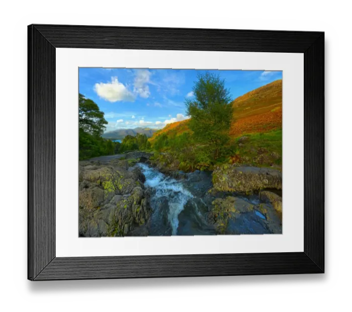 Framed Print : Ashness Bridge Derwent Water Lake district England
