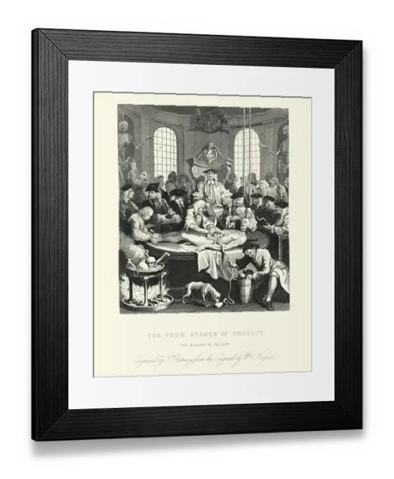 Framed Print : William Hogarths The reward of cruelty Framed Print : William Hogarths The reward of cruelty